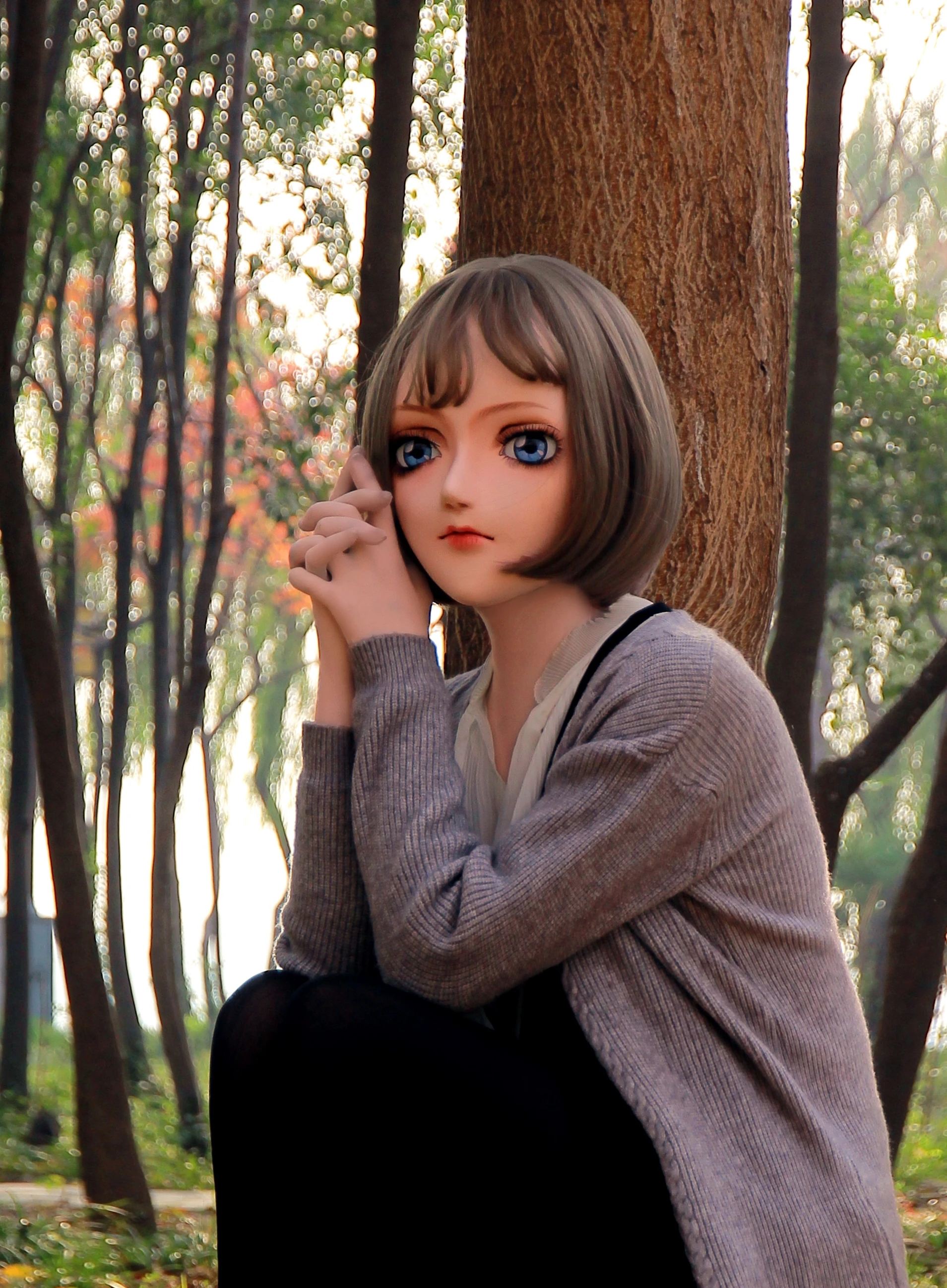 

(NEW-12) BJD Kigurumi Transsexuals Beauty Makeup Cosplay Silicone Mask Anime Kigurumi Masks Crossdresser Doll
