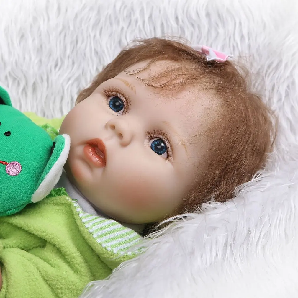 

NPK Doll 21 inch Soft Silicone Baby Doll Handmade Adorable Lovely Lifelike Toddler Newborn Baby Babe Reborn Baby Doll Play Toys