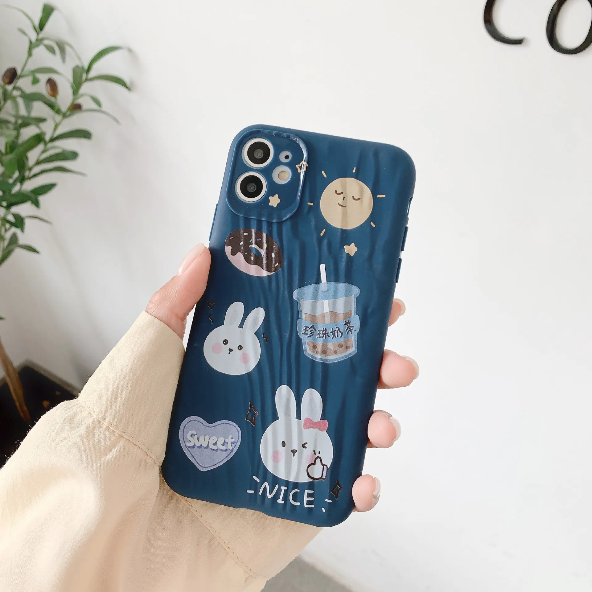 

Cartoon lovely soft shell mobile phone shell anti - fall soft shell mobile phone cover female tide