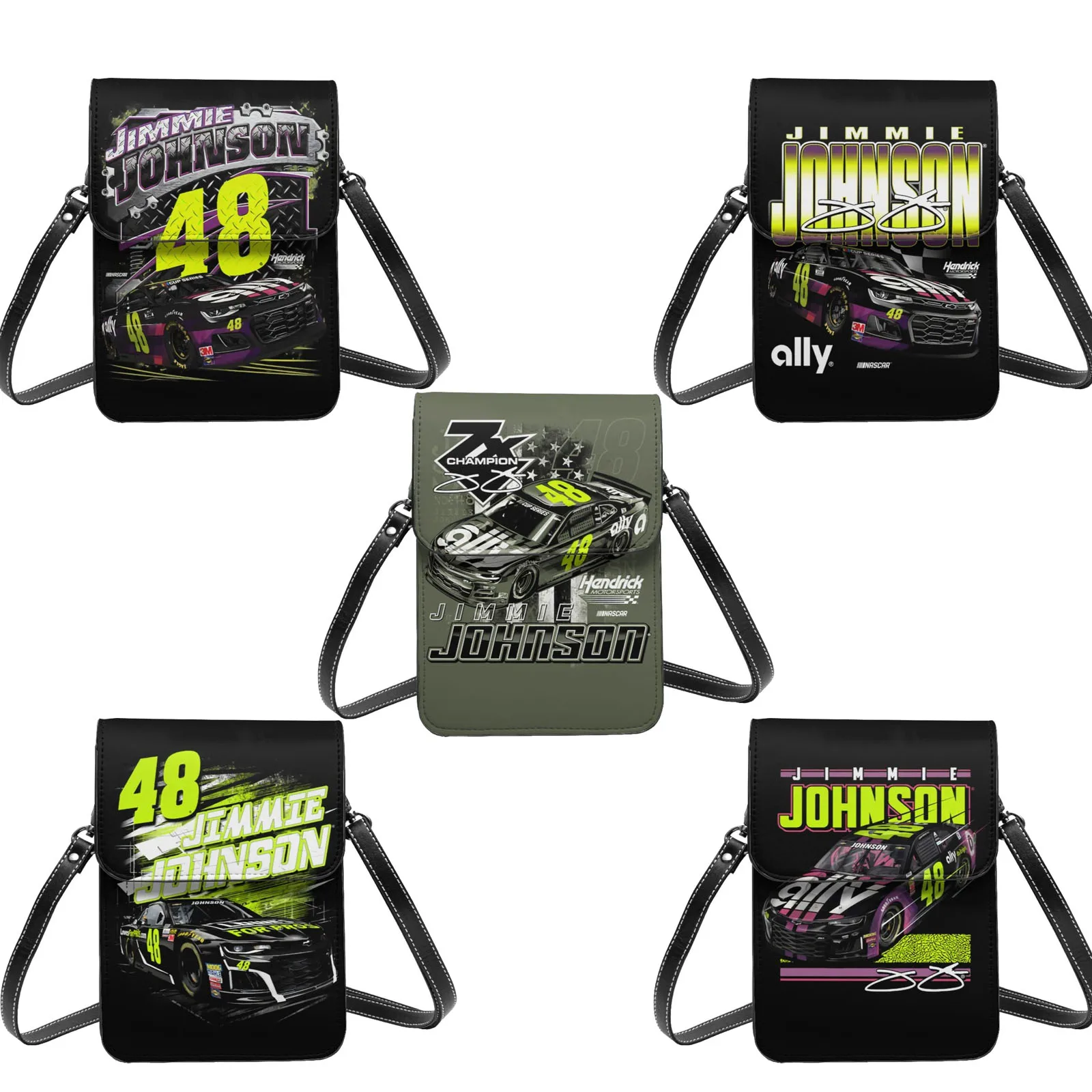 

Jimmie Johnson 48 кошелек для сотового телефона, сумочка, сумка через плечо, сумка через плечо с регулируемым ремешком