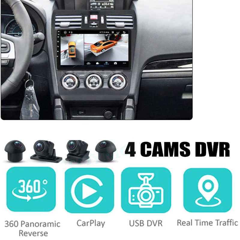 

For Subaru XV WRX Crosstrek GP Ascent Evoltis Car Multimedia Audio Radio Navigation NAVI Player Built-in CarPlay 360 BirdView