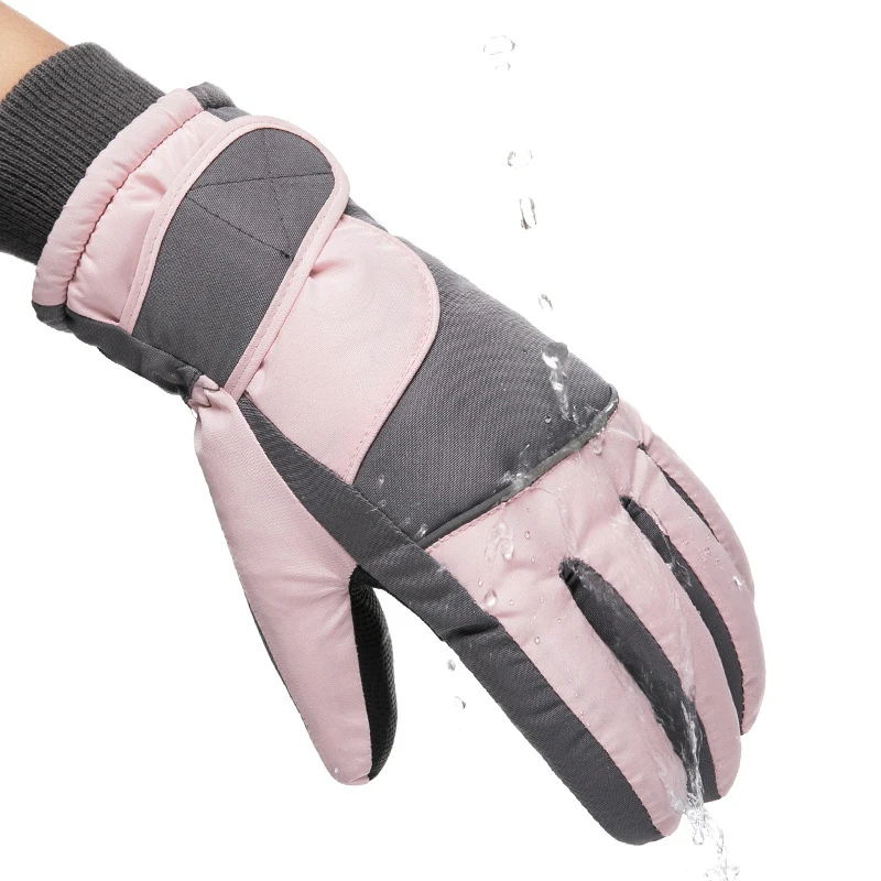 YXTC лыжные перчатки женские мужские зимние с нескользящей ПУ ладоней для катания