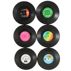 24 6шт. Простая креативная Подставка под кружку термостойкие подставки под стаканы Экологичные пластиковые виниловые подставки под столовые подставки