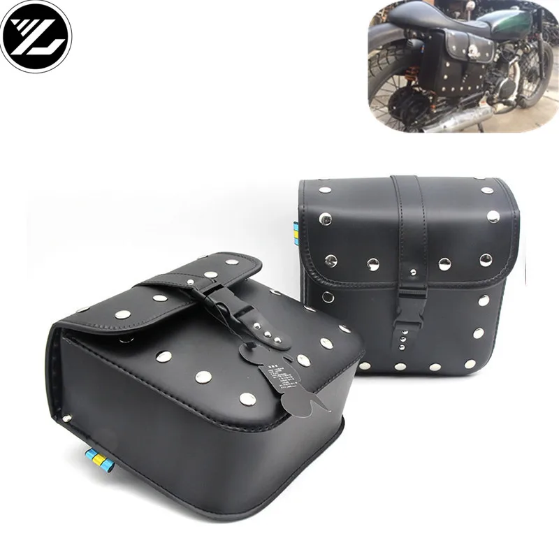 Универсальные мотоциклетные сумки кожаные боковые для хранения инструментов