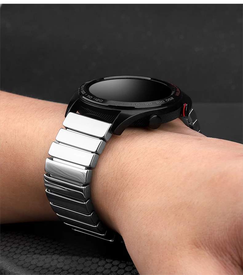 18 20 22мм керамический ремешок для часов Для Samsung Galaxy часы 46мм / 42мм Gear S3 Для часов Huawei GT / Huami Amazfit 2 / 2S Сменный ремешок Керамический ремешок для часов