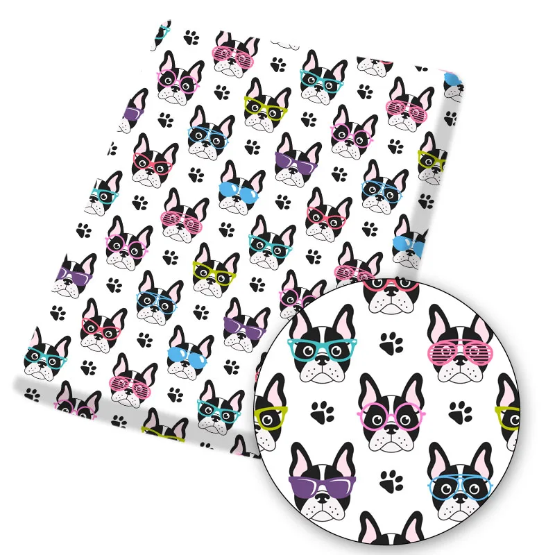 

Polyester Cotton Fabric Sheet For Sewing Cloth Fabrics Dogs Cartoon Printed DIY Dress Needlework Craft Bag Materials 45*145cm/pc