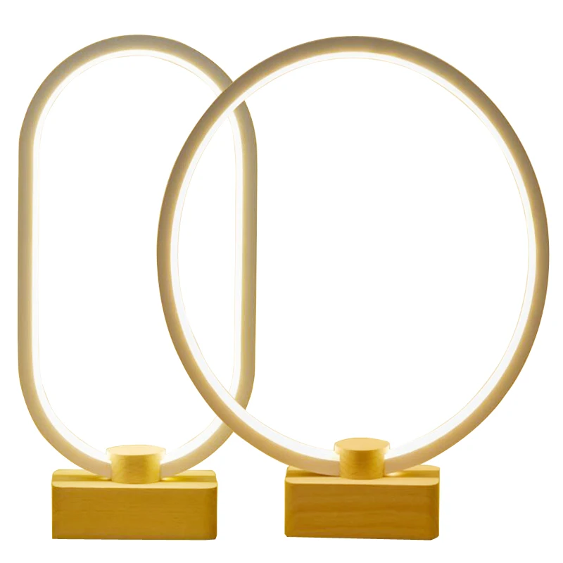 

Nordic Oval LED Table Lamp Simple Dimmable Bedroom Bedside Counter Night Light For Beedroom Office Home Decor Gift