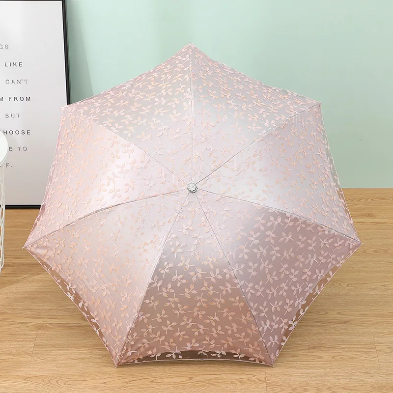 Складной мини-зонт от солнца и дождя компактный складной Солнечный зонтик С 5