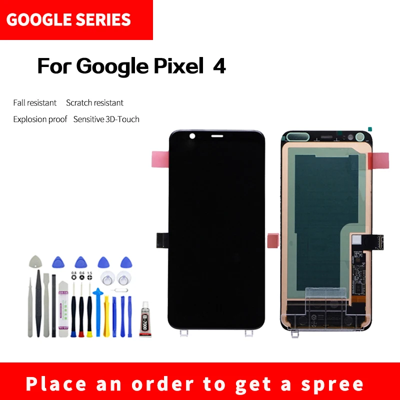 

For Google Pixel 4 LCD display High quality HD brand new screen assembly with Disassembly tools