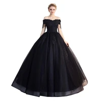 quinceanera dresses the prom short sleeve classic off the shoulder noble appliques ball gown party prom formal dress