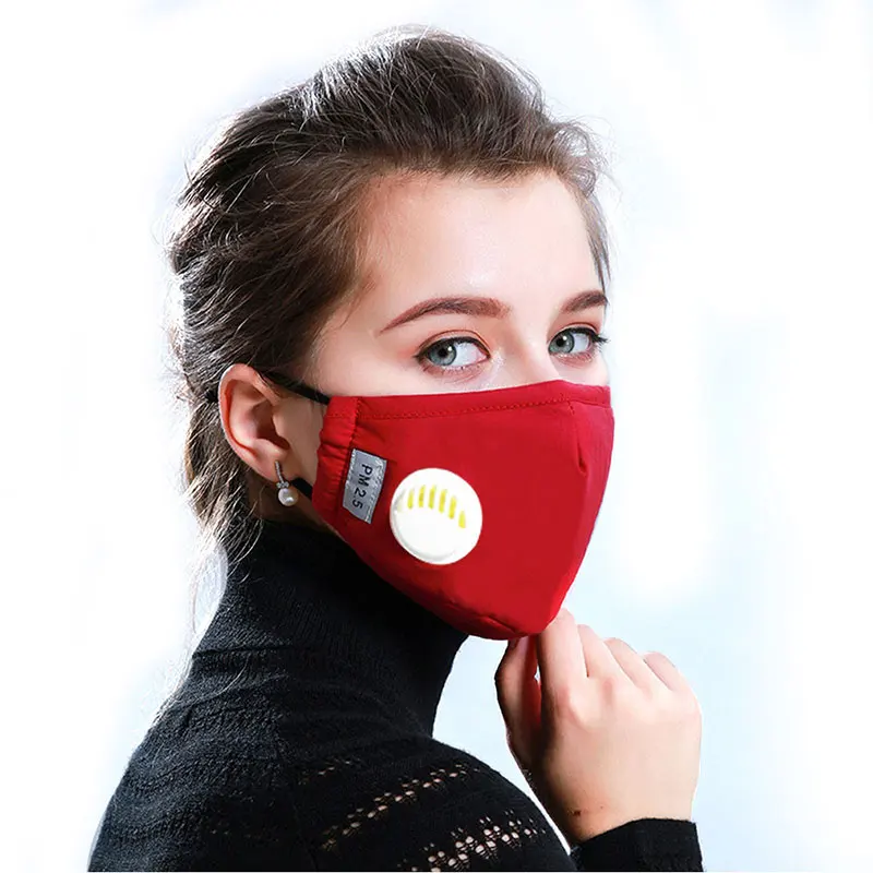 Маска PM2.5 с фильтром для защиты от загрязнений маска лица активированным углем