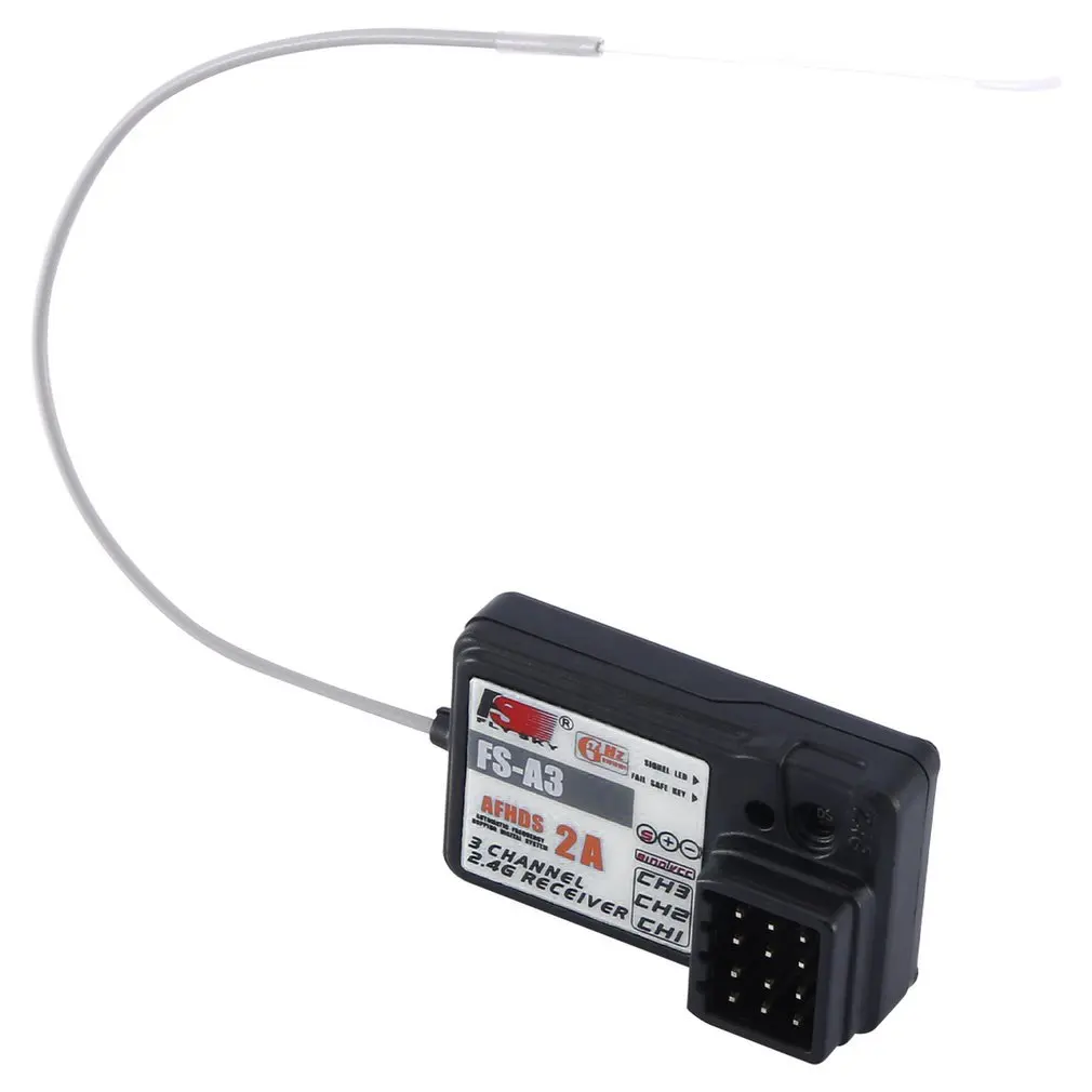 Приемник FlySky FS-A3 AFHDS2A 2 4G 3CH для GT2E GT2G передатчик AFHDS 2A беспроводной протокол 3