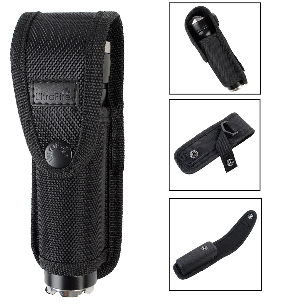

Tactical Flashlight Molle Pouch Belt Holster Outdoor Hunting Hiking Portable LED Torch Holster Cover Case