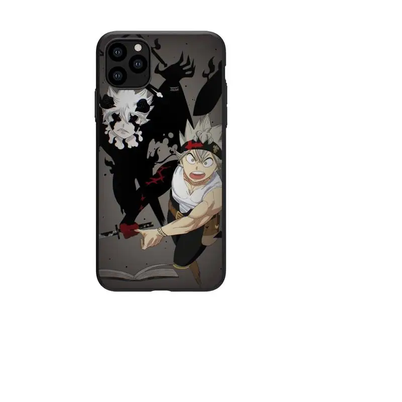 

Black Clover Asta Phone Case For iphone 5s 6 7 8 11 12 plus xsmax xr pro mini se Cover Fundas Coque