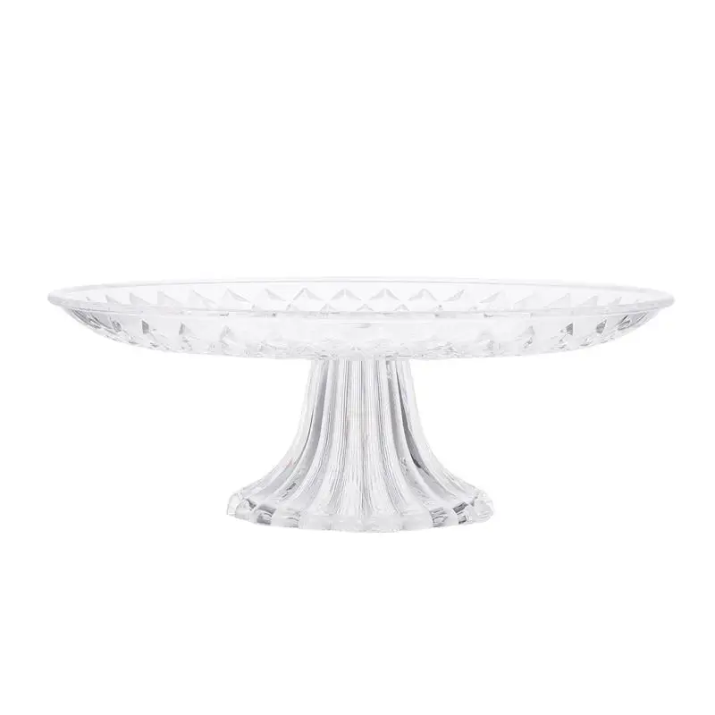 

15/20/25/30/35cm Transparent Acrylic Fruit Plate Dessert Cake Candy Tray Cupcake Rack Stand Wedding Party Display Tray Decor