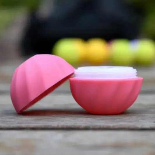 Rose Red 30 X красочный матовый Diy мяч стиль губы контейнер для бальзама просто горячий положить в Needn не плесень новая круглая губная помада - Цвет: Rose Red