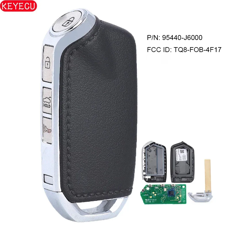 

KEYECU OEM Smart Remote Key 433MHz Fob for Kia K900 2018 2019 2020 P/N: 95440-J6000 FCCID: TQ8-FOB-4F17