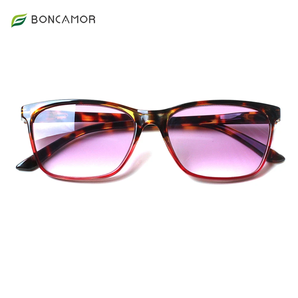 

Boncamor Color Lens Reading Glasses Spring Hinge Outdoor Sunglasses Comfortable Stylish Readers for Women and Men