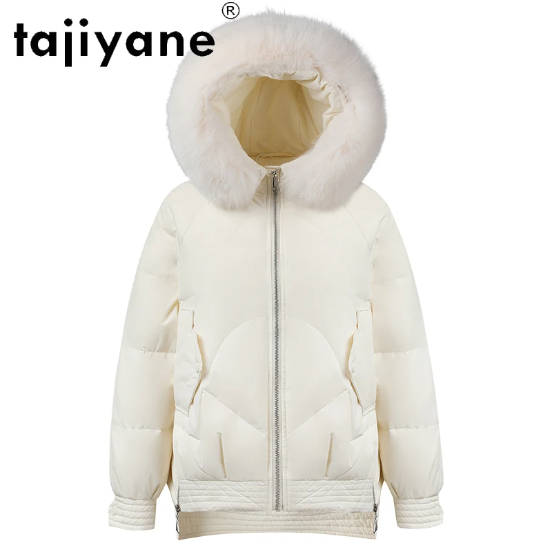 

Winter Puffer Jackets Women Real Raccoon Fur Collar Coat Famale Warm Hooded Down Jacket Woman Korean Clothing Veste Femme SQQ261