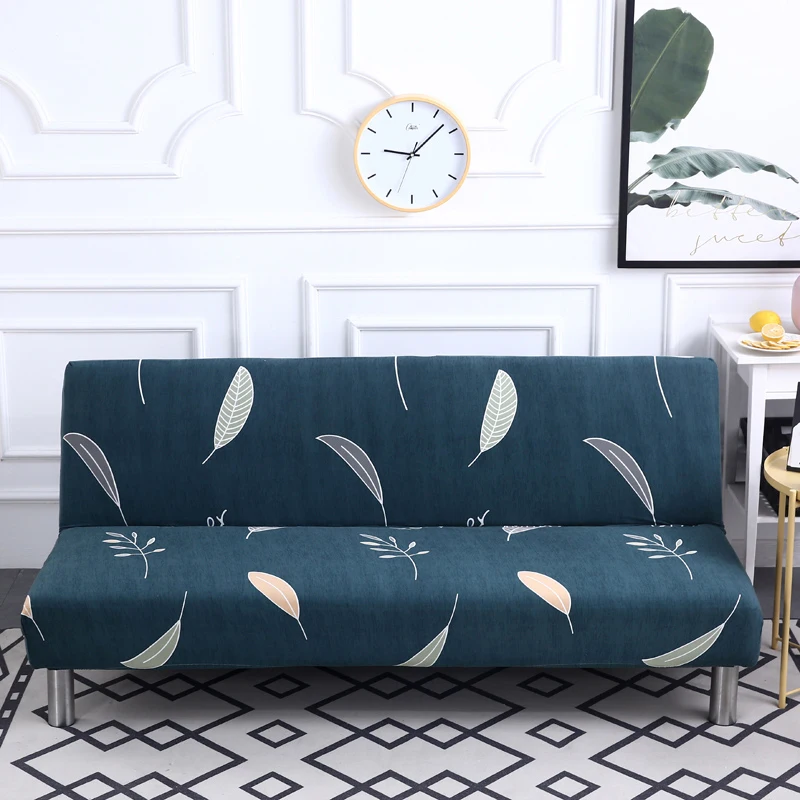 Покрывало секционное для дивана в американском стиле наволочка синего цвета