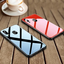 Чехол для Huawei Nova 3i роскошное глянцевое закаленное стекло мягкая
