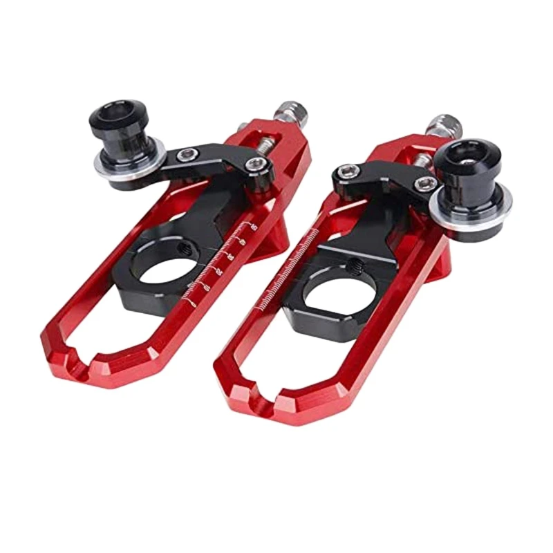 

Motorcycle Rear Axle Chain Adjuster Rear Fork Spool Slider Chain Connector for Suzuki GSXR600 GSXR750 2006-2016