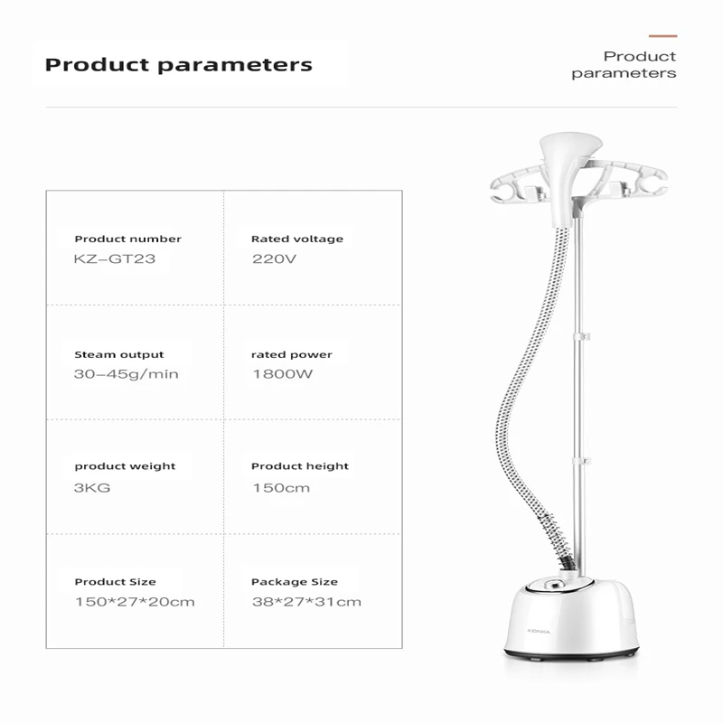 Household Electric Ironing Machine Adjustable Garment Steamer Portable Handheld Hanging Clothes Tool with Steam Brush | Бытовая техника