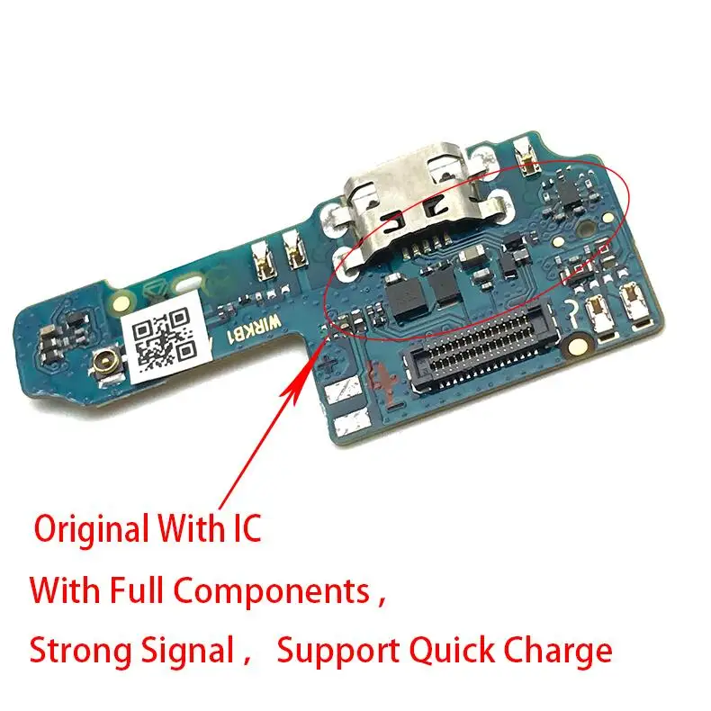Original With IC Для Asus Zenfone Max Plus M1 ZB570TL X018DC Micro USB порт коннектор; pcb; плата зарядная док-станция замена гибкого кабеля - Цвет: Original With IC