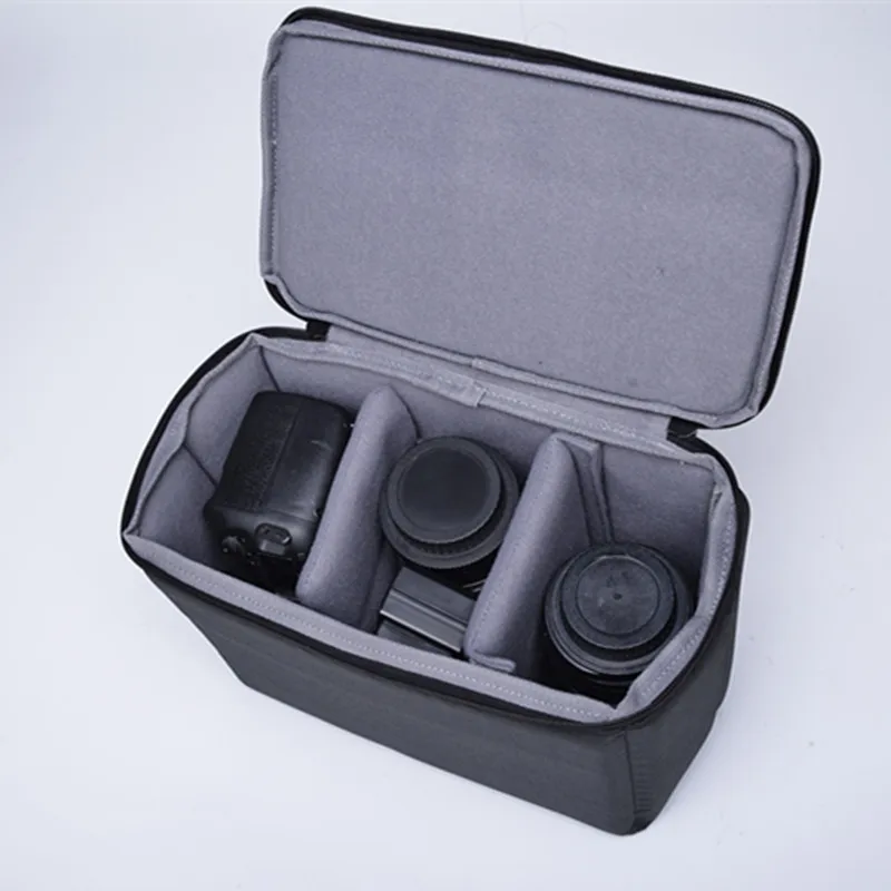 CADEN Padded Camera Bag Zippered Design Shockproof Black for Canon Nikon Sony DSLR Cameras Lens Size 27.5*16*20.5cm | Электроника