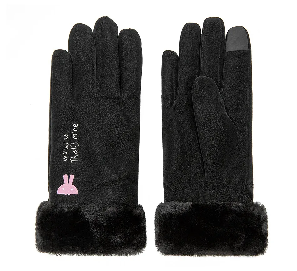 

Women's Winter Gloves Touch Screen Waterproof Outdoor Soft Skin Feel Plus velvet Thicken Warm Gloves Girls Mittens