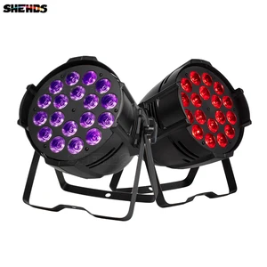 Сценический светодиодный диско-шар SHEHDS, из алюминиевого сплава, 18x18 Вт, 6 в 1, RGBWA + УФ-освещение, DMX 512, IP20, 2 шт.