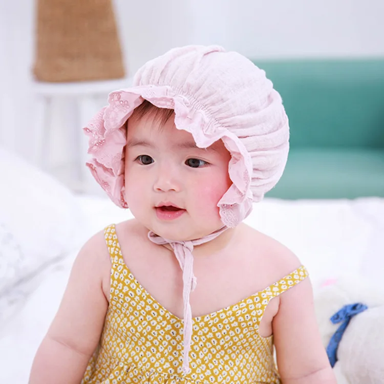 New Korean children's hat spring and summer baby pure cotton Princess Hat