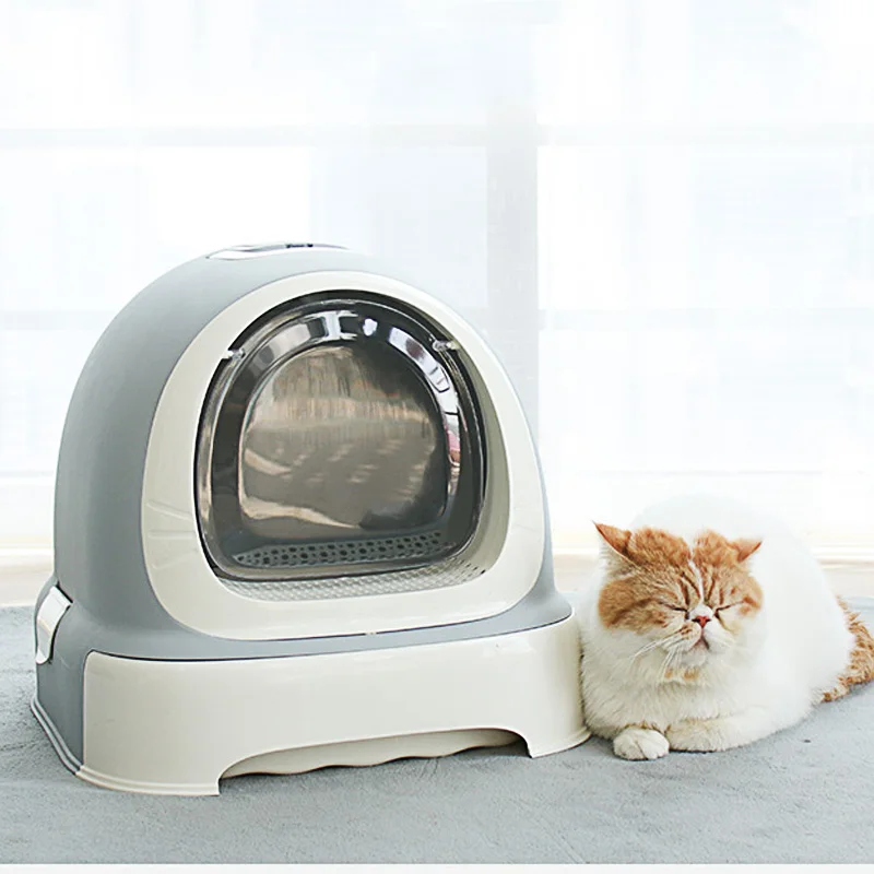 Машина для кошачьего туалета полностью закрытый кошачий Туалет большой размер