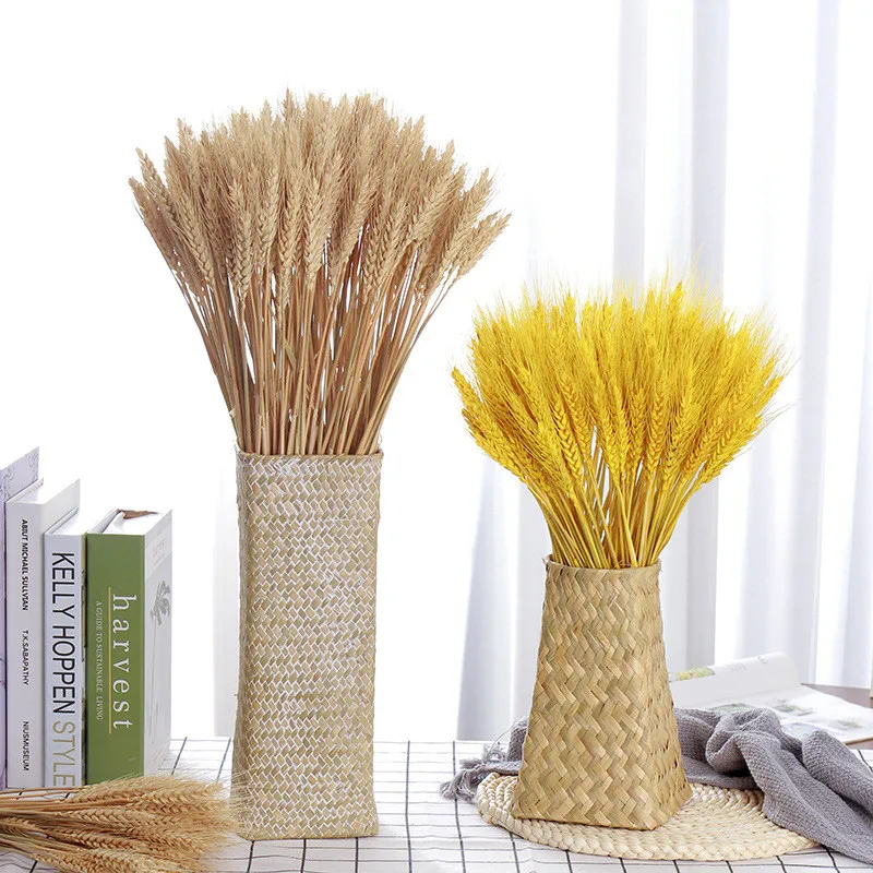 

Natural Dried Flower Real Bouquet Grain Wheat Ears For DIY Craft Scrapbook Wedding Home Table Decoration Arrangement Photo Props