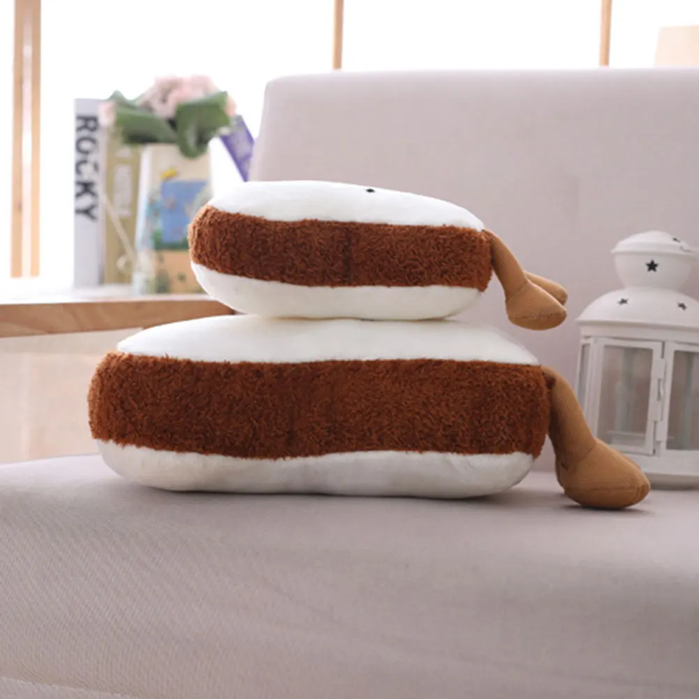 

Adorable Plush Toy Cartoon Toast Shaped Doll Bedroom Sofa Pillow M09