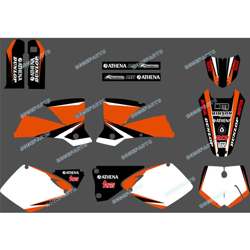Для KTM SX MXC Набор наклеек графика для 125/250/380 /400/520 1998 1999 2000|Наклейки и стикеры| |
