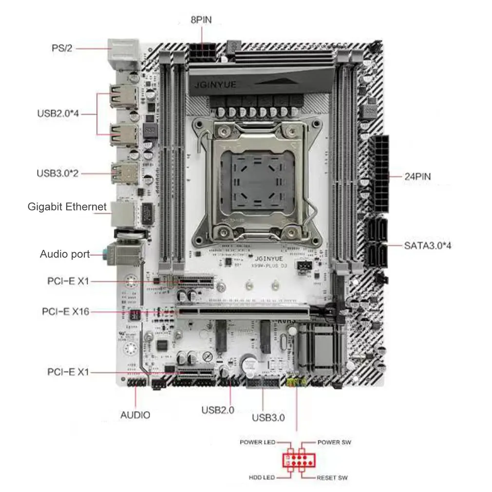 Verkaufen BTC Bergbau X99 Motherboard M-ATX LGA 2011-3 Buchse Dual M.2 Unterstützung Vier Kanal DDR4 REG ECC Server Speicher 2133/2400/2666