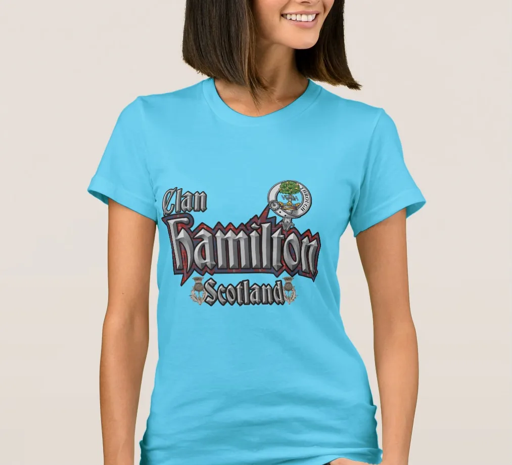 Футболка в шотландскую клетку с кланом Гамильтоном|Футболки| |
