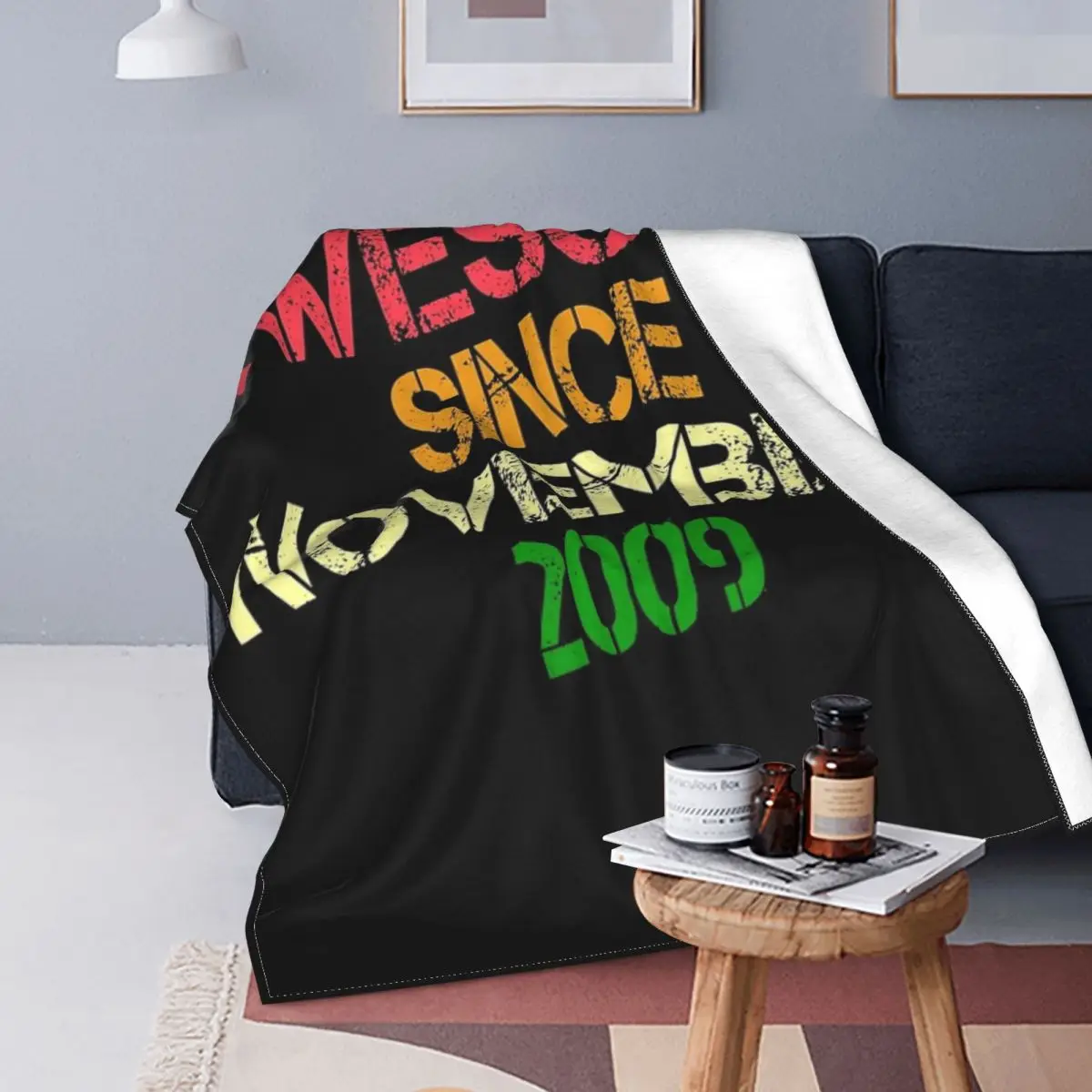 

Awesome Since November 2009 Birthday 2 Blanket Bedspread Bed Plaid Duvets Anime Plaid Hoodie Blanket Bedding And Covers