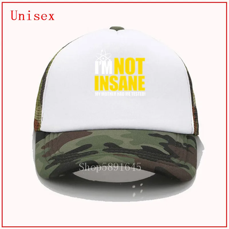 Кепка THE THEORY для мужчин и женщин бейсболка с забавным рисунком Я не безумный