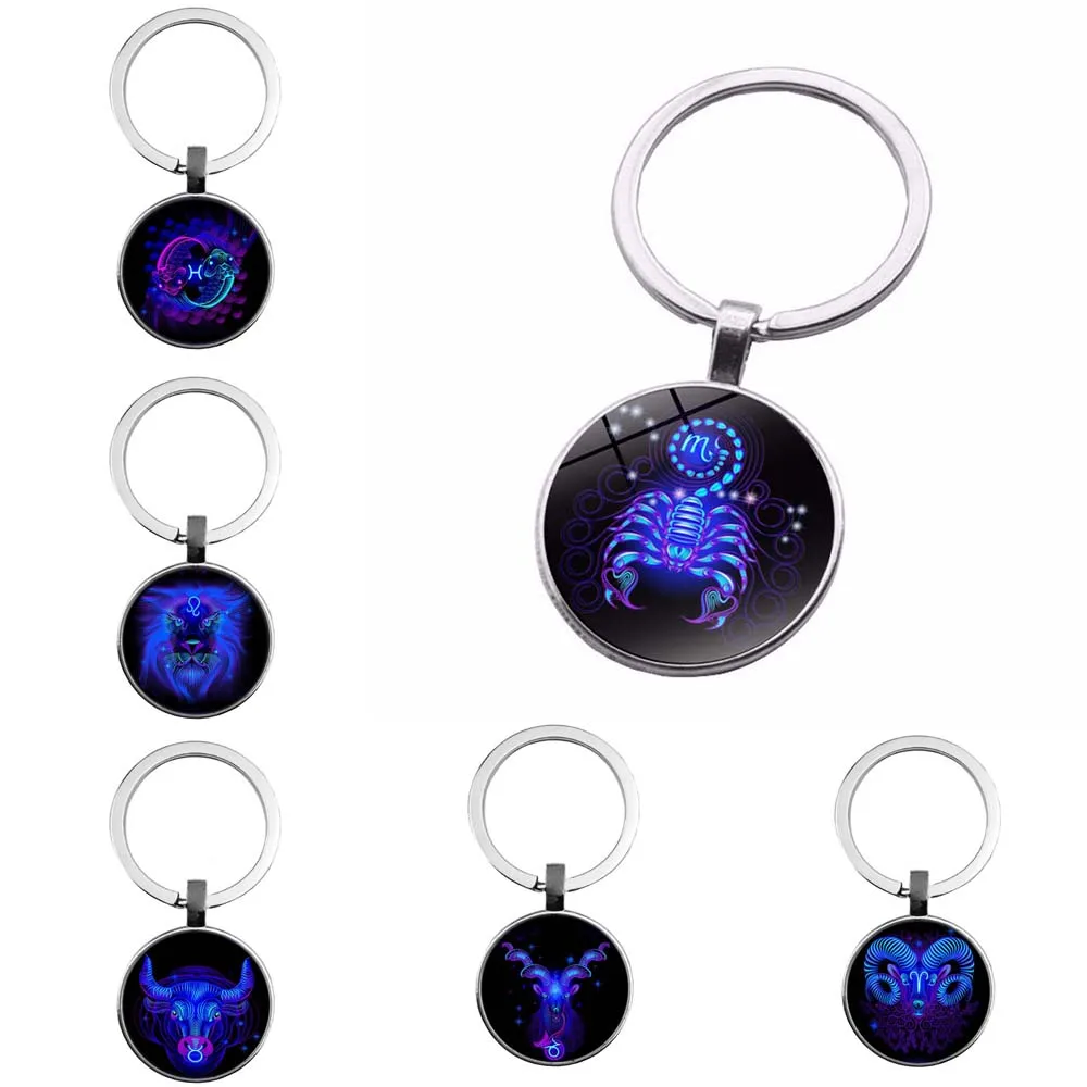 Знак зодиака брелок 12 Созвездие Лев Дева весы скорпион кулон Стрелец двойное