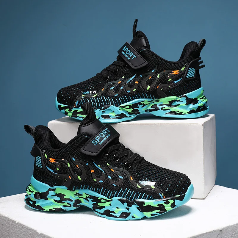 

New Kids Casual Sneakers Children Running Sport Shoes Boys Breathable Walking Shoes Mesh Tenis For Girl Summer