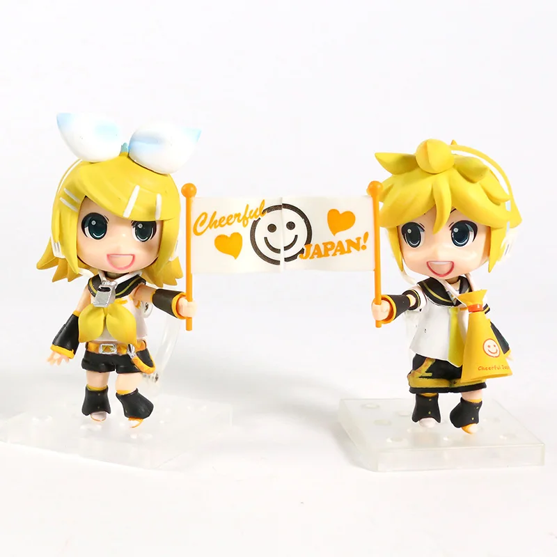 

Kagamine Ren 190 / Kagamine Rin 189 Cheerful Ver. Q Version Doll Action Figure Kids Toy Gift