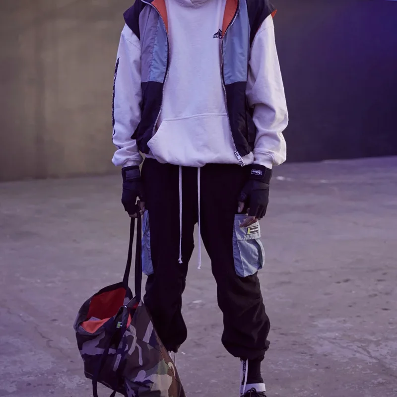 Cargo Pants Men Streetwear Hip Hop Harem Joggers Harajuku Multi Pockets 2020 Casual Track Drawstring Male Trousers | Мужская одежда
