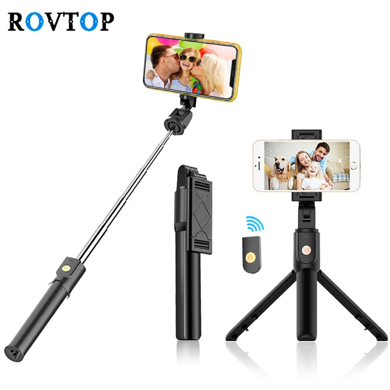 Rovtop Bluetooth 4 0 селфи палка мини штатив для iPhone Android телефон складной ручной монопод
