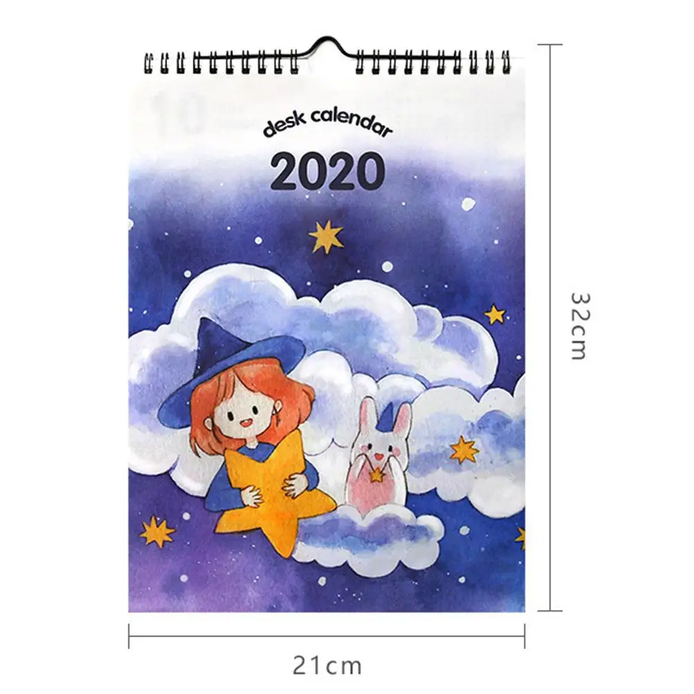 2020 календарь ежемесячный настенный Calenda двухпроводный переплет большие блоки