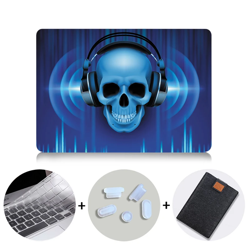 MB04 MTT чехол для Apple Macbook Pro 13 15 retina Air 11 13 дюймов Сенсорная панель Череп чехол для ноутбука mac book 12 защитный чехол - Цвет: MB04