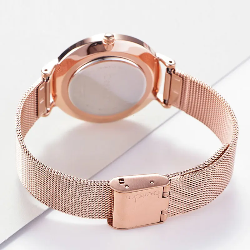 Часы Bestdon парные для мужчин и женщин минималистичные модные часы унисекс 2019