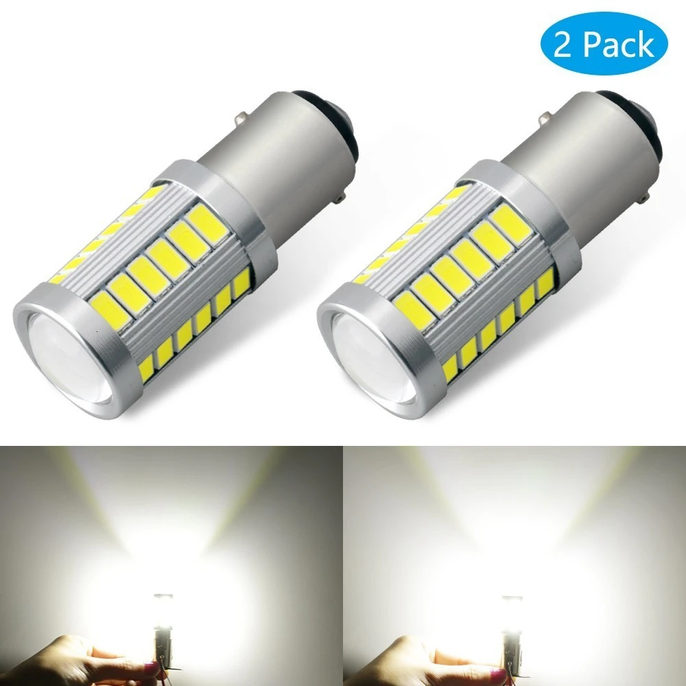 2 шт., универсальный упор для 1157 BAY15D 1156 Ba15s 33SMD P21W 900 люмен супер яркий светодиодный поворота Стоп сигнал светильник Светодиодные лампы 12V