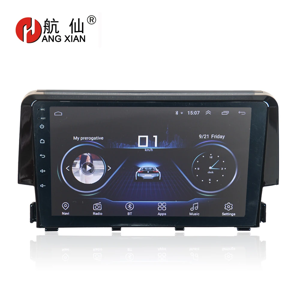Автомагнитола HANG XIAN 9 &quot 4 ядра Android 8 1 для Honda Civic 2016 dvd плеер GPS навигация